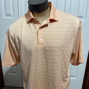FootJoy Mens Large Peach Color Short Sleeve Polo